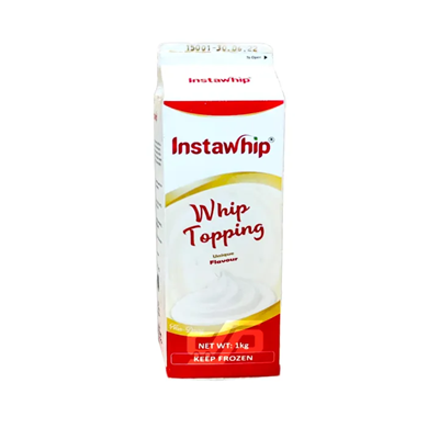 Instawhip baking cake
